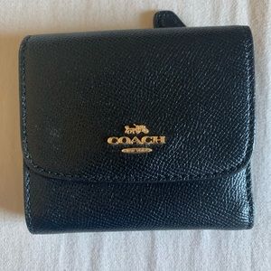Black Coach compact wallet
